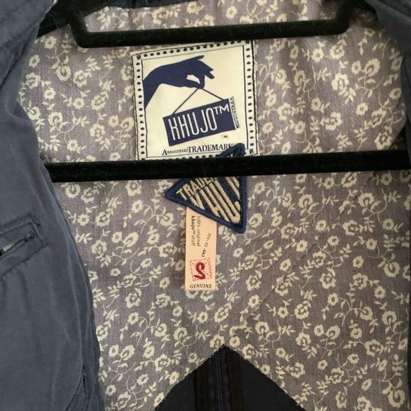 KHUJO | Navy Blue Button Up Jacket - Picture 6 of 6